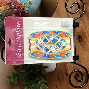 Vintage Bella Casa Double Light Switch Cover